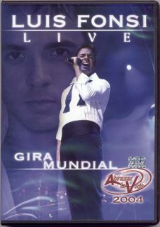 LUIS FONSI, GIRA MUNDIAL   ABRAZAR LA VIDA 2004. SEALED DVD.