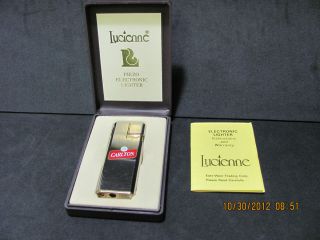 MIB Lucienne Piezo Electronic Lighter – Carlton Gold Red Auction 1