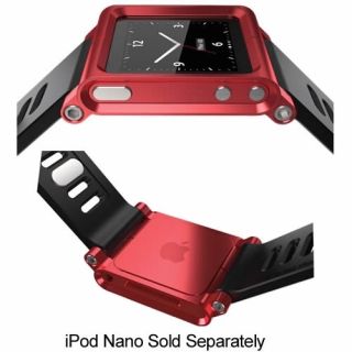 LunaTik Multi Touch watch band for IPod Nano 6 Three Colour Red Black