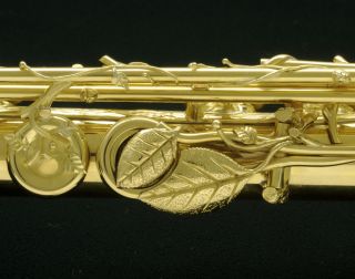 Solid 18K Gold Flute by John Lunn The Dryads Touch OOAK Magnificent