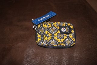 New Official Pittsburgh Steeler Wristlet Cell Phone Wallet Purse