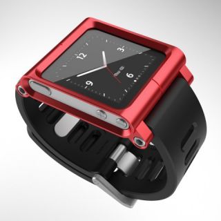 LunaTik Multi Touch watch band f iPod Nano 6 Aluminum Wrist Watch