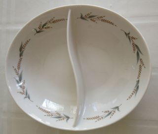 Syracuse China Carefree Lynnfield Oval Divided Vegetable Bowl Dish
