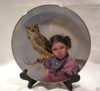 Perillo Loyal Guardian Proud Young Spirits Porcelain Collector Plate