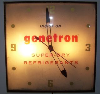 Pam Advertising Clock Genetron 1960