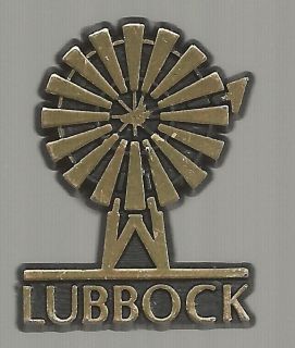 Lubbock Texas Souvenir Pin 