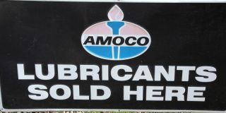 L420 Original Amoco Torch Lubricants Sold Here Sign 48 by 24