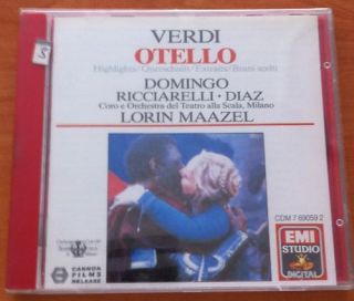 Verdi Otello Highlights Domingo Ricciarelli Maazel New
