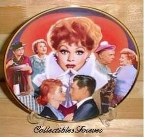 Lucille Ball Commemorative Plate Retired