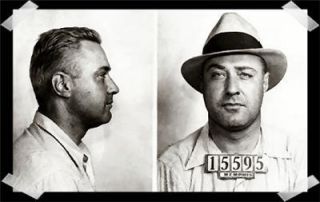 Machine Gun Kelly Prohibiton Era Gangster Alcatraz Warden Record Card