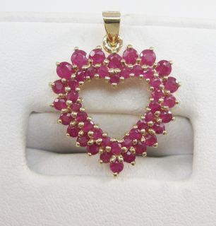 Luxurious 1ct Ruby 14k Gold Pendant