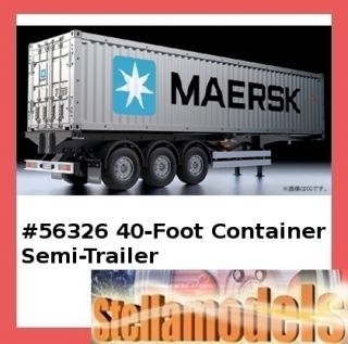 56326 Tamiya 1 14 40 Foot Maersk Container Semi Trailer