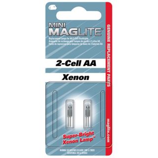Maglite LM2A001 Mini Mag AA Flashlight 2 Pack Replacement Bulbs Lamps