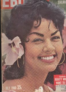 July 1960 Ebony Magazine Claudinette Fouchard Mahalia Jackson