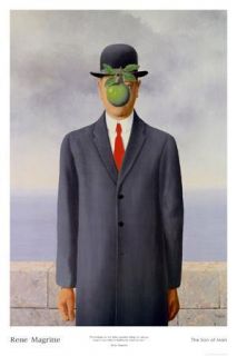 Wholesale Lot Henri Magritte Son of Man Posters 1 Up to to 10 for Same