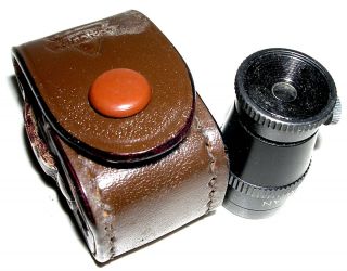 Vintage Minolta Eyepiece Magnifier in Leather Snap Case