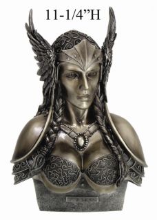 Valkyrie Bust Statue Odin Shield Maidens Ragnarok Norse