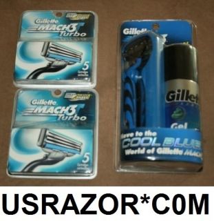 Turbo Razor 3 Blades Cartridges Refills Shaving Cream Shaver 5