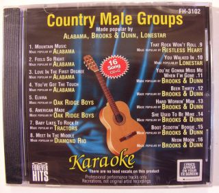 Karaoke CD New 102 Country Male Groups Alabama Brooks Dunn Oak Ridge