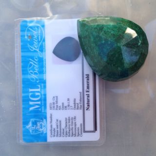 Giant Natural Green Emerald 330 8 Cts