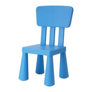 New IKEA Children Mammut Chair Kids Furniture Blue Play Fun Learning
