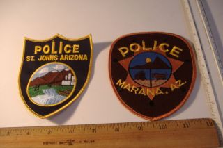 St Johns Marana Arizona Police Patches Mint