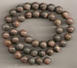 15 St Natural Canyon Marble 10mm Stone Beads Gradeb B