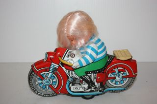 Tin Gorgo Girl Motorcycle Made in Argentina in 1960S