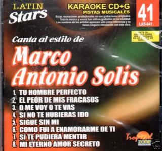 Karaoke Marco Antonio Solis CD G