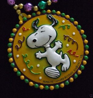 Charlie Brown Snoopy Licensed Mardi Gras Bead Beads