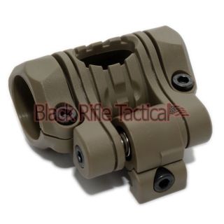 Black Rifle Tactical 5 Position Flashlight Laser Mount Picatinny DARK
