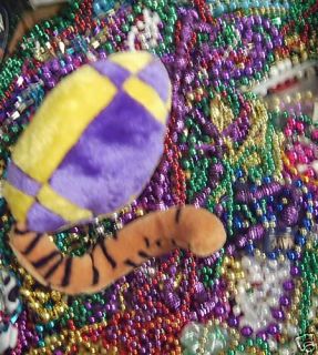 Mardi Gras Beads Parade Throws Purple Gold Football