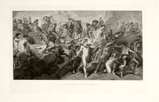 Antique Print Reign Marie de Medici Cycle Rubens 1873