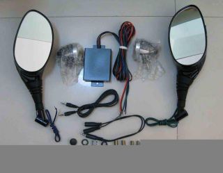Motorcycle Audio Mirror Speaker iPod Amp Marine Grade Hidden Speakers