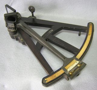 Early Antique Marine Navigation Tool Octant Sextant