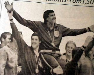 Swimmer Mark Spitz Summer Olympics Wins 7th Gold Medal Swimming 1972
