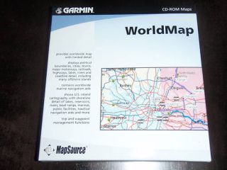 Garmin MapSource Worldmap Version 3 02 New in Box