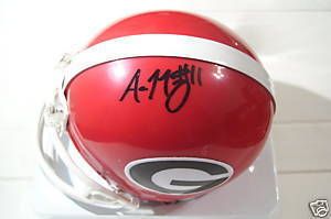 Aaron Murray Autographed Georgia Bulldogs Mini Helmet COA Hologram