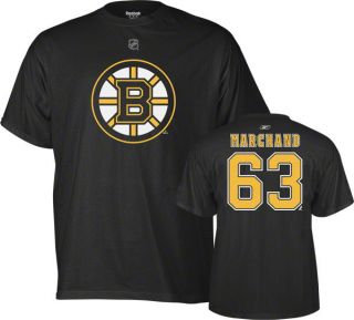 NHL Reebok Boston Bruins 63 Marchand Hockey T Shirt New Mens 2XL