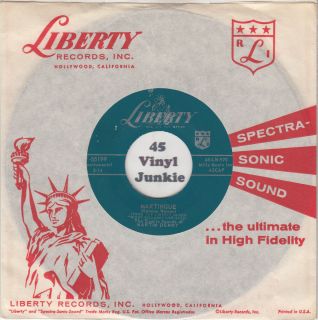 Martin Denny 45 RPM Martinique on Liberty Records