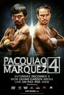 Pacquiao vs Marquez 4 Boxing Poster