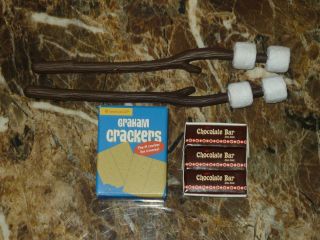 American Girl Campfire Marshmallow Roasting Sticks Chocolate Bars
