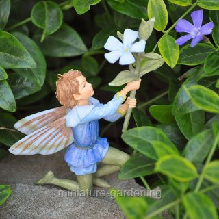 Cicely Mary Barker Miniature Garden Periwinkle Flower Fairy Figurine