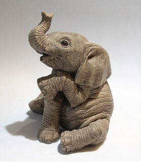  Herd Elephant Marty Sculpture Peanut Martha Carey 3109 1989 REPAIRED