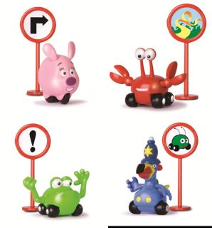 Disney Junior Jungle Junction Figures Bobby Toadhog Zooter Taxicrab