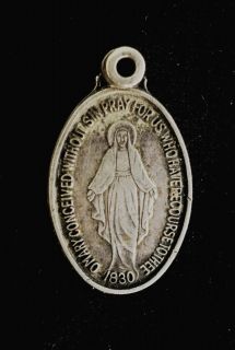 1830 O Mary Conceived Without Sin Prayer for US Old Catholic Pendant