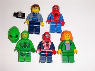 Lego Spider Man Green Goblin Mary Jane Peter Parker Minifigures