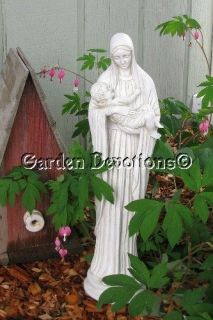 Spectacular Slim Madonna Child Mary Garden Statue New