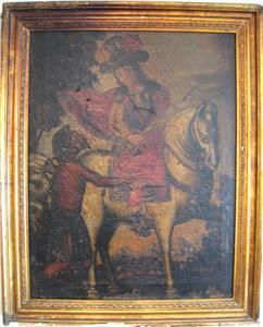 XVIII Century Oil Painting Saint Martin of Tours