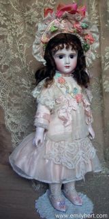 Thuillier French Bebe Porcelain doll by Emily Hart dress Mary Lambeth
